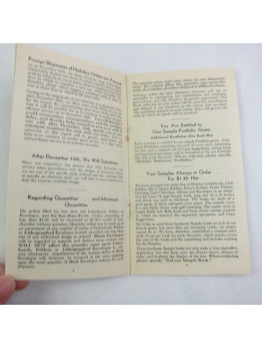 Goes Lithography Company Chicago Advertising Samples & Price List Booklet 1934
